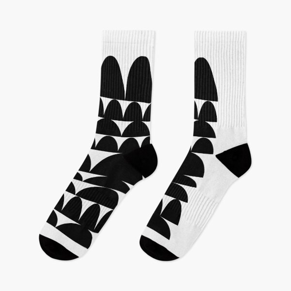 Item preview, black and white seamless pattern with shapes designed and sold by UnloveToy10.