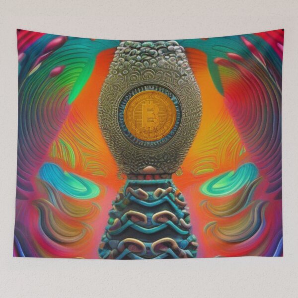 Item preview, AI Bitcoin Art Crypto Art Cryptocurrency designed and sold by tpixx.