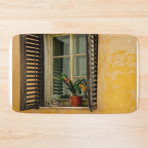 Item preview, Yellow Window with Flowers Photography designed and sold by Inspirely.