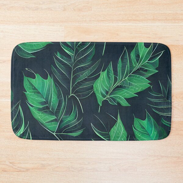 Item preview, Dark tropical green leaf patter #5 designed and sold by supeart.