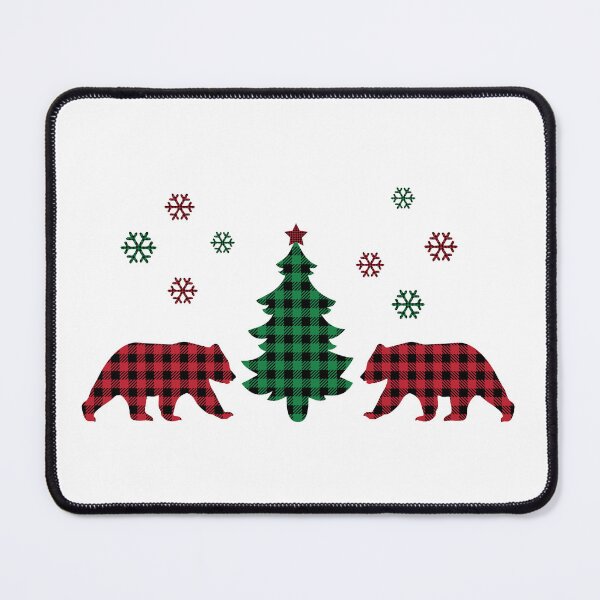 Item preview, Christmas Buffalo Plaid Bears and Tree  designed and sold by BeansHotTees.