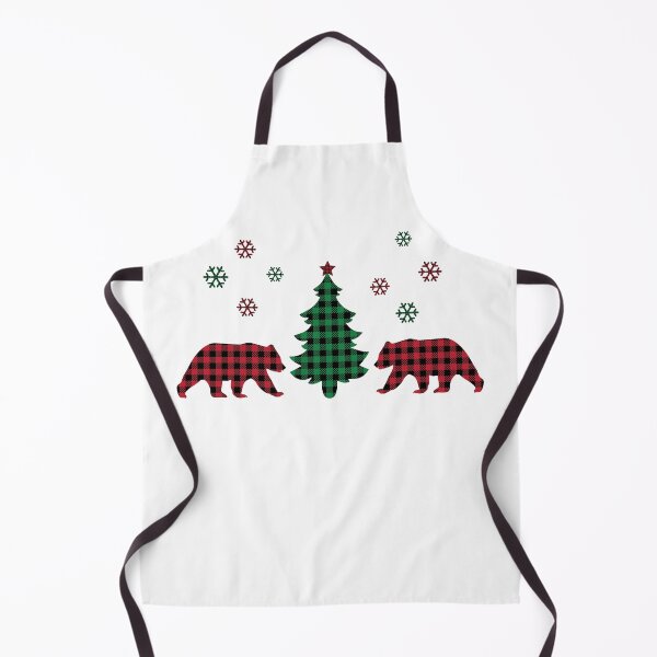 Artikelvorschau, Weihnachtsbüffel-karierte Bären und Baum entworfen und verkauft von BeansHotTees.