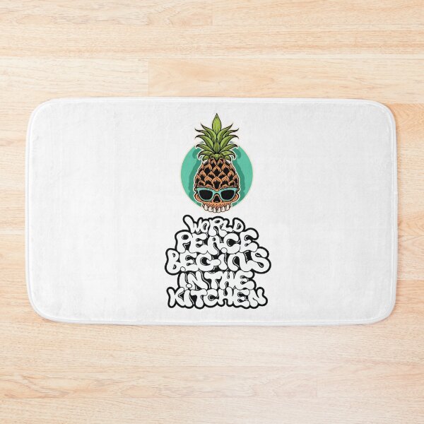 Item preview, Cool Pineapple Skull World Peace Begins In The Kitchen designed and sold by darknessjeff86.