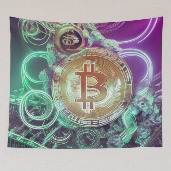 Item preview, Bitcoin Art Crypto Art Artificial Intelligence designed and sold by tpixx.