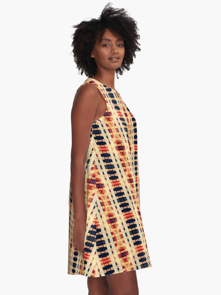 Thumbnail 2 of 4, A-Line Dress, The Fire Ring designed and sold by kinkatstyle.
