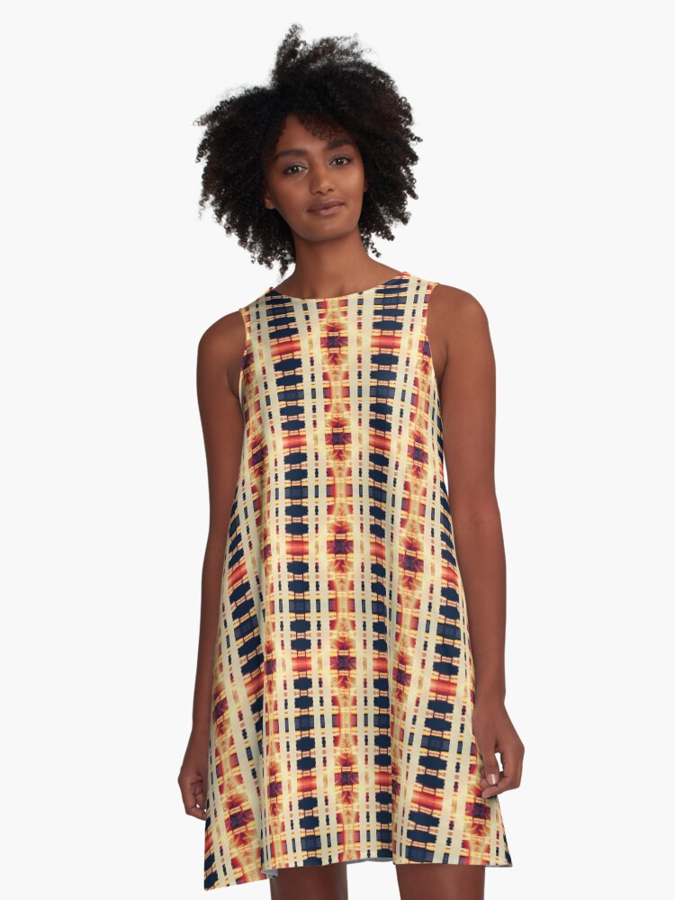 Thumbnail 1 of 4, A-Line Dress, The Fire Ring designed and sold by kinkatstyle.