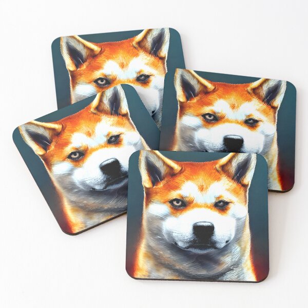 Item preview, Shiba Inu portrait - dog art painting #29 designed and sold by supeart.