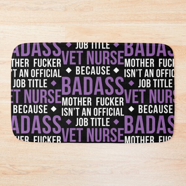 Item preview, Badass Vet Nurse Professions Veterinary designed and sold by aryagiri.