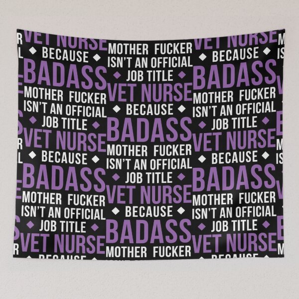 Item preview, Badass Vet Nurse Professions Veterinary designed and sold by aryagiri.