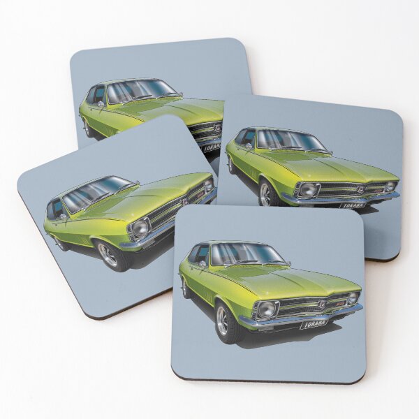 Item preview, Illustrated Holden LC GTR Torana - Lime Green designed and sold by tshirtgarage.