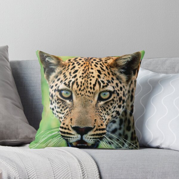 Item preview, Close up of the face of a Leopard designed and sold by ArdeaOnline.