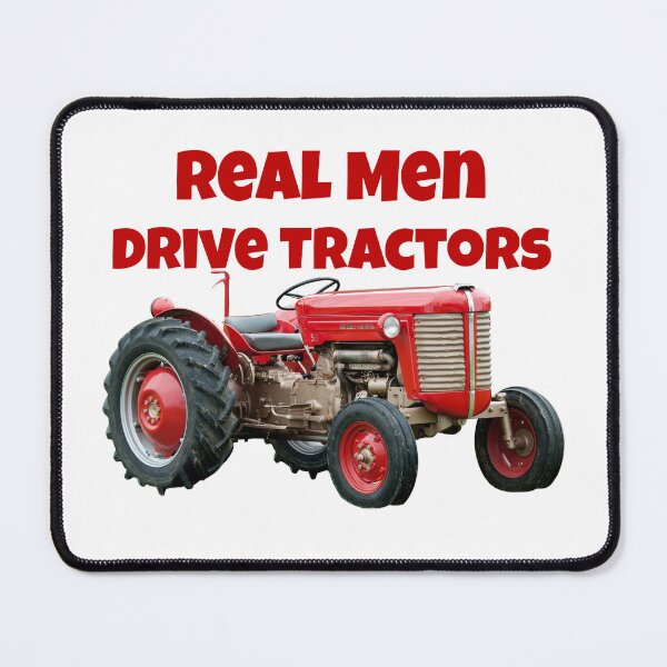 Item preview, Real Men Drive Tractors designed and sold by THEBARNCATSFARM.