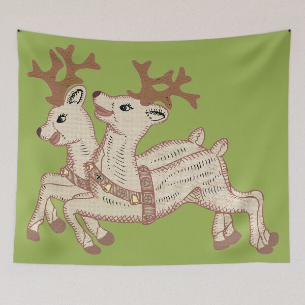 Item preview, Two Reindeer designed and sold by Frankie Cat Photography.