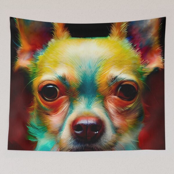 Item preview, Chihuahua colorful art painting dog #35 designed and sold by supeart.