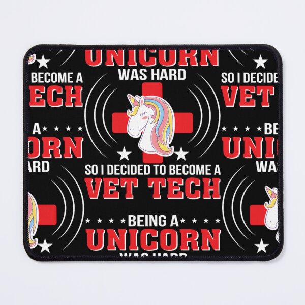 Item preview, Bei Unicorn Hard Decided Convertirse en Vet Tech designed and sold by aryagiri.