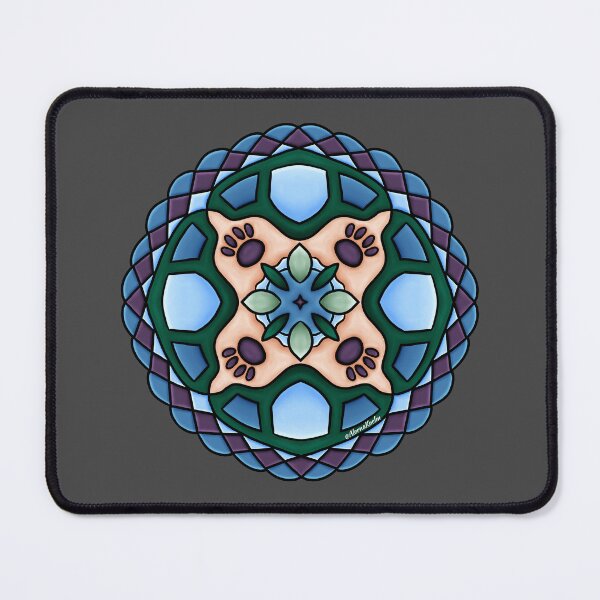 Item preview, Dog Beach Abstract Mandala designed and sold by AlornaKaelmArt.