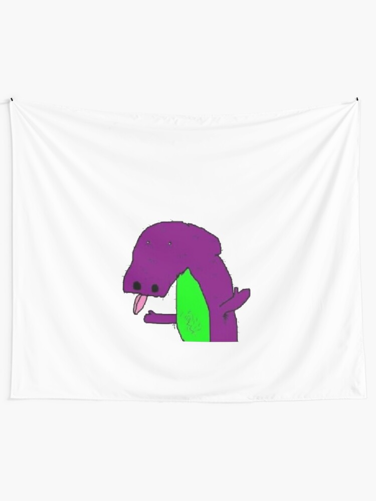 Dolan Duck Barney The Dionsaur Tapestry By Jackoconnortv Redbubble - barney pants roblox