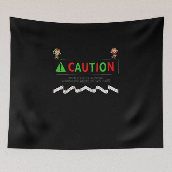 Item preview, Christmas and Music Lovers Warning and Quote - Version 2 designed and sold by GlenWillcut.