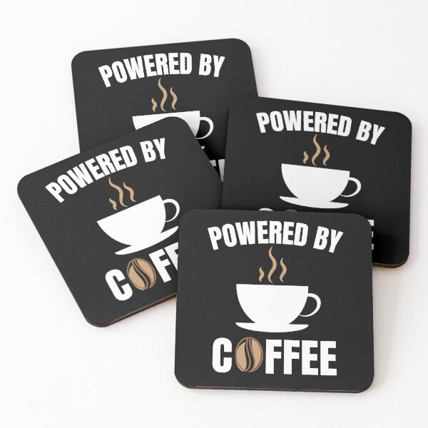 Item preview, Powered by coffee designed and sold by Comfy Creations.