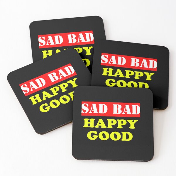 Item preview, Sad Bad Happy Good Sticker designed and sold by ragbarcensag.