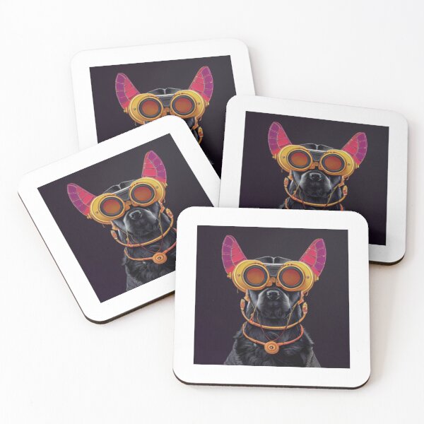 Item preview,  A dog in futurstic headphones and with VR glasses designed and sold by Designsbychathu.