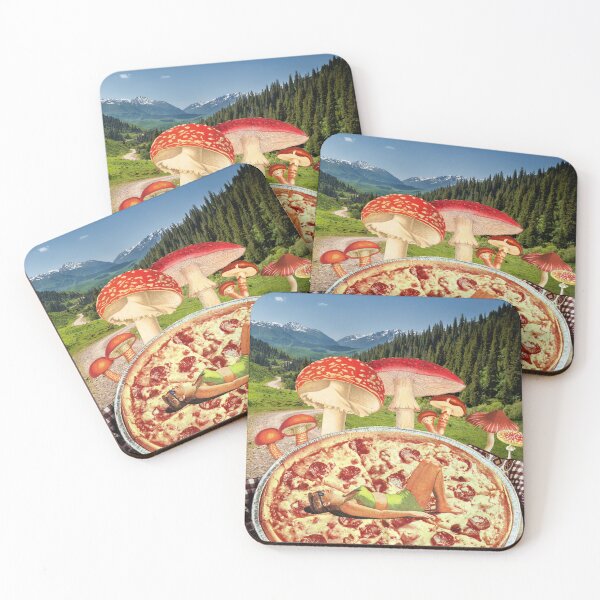 Item preview, Mushroom Pizza designed and sold by leafandpetal.