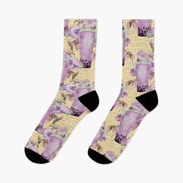 Item preview, Slow Boba Taro Milk Tea Modern Watercolor  designed and sold by Valerie Englehart.