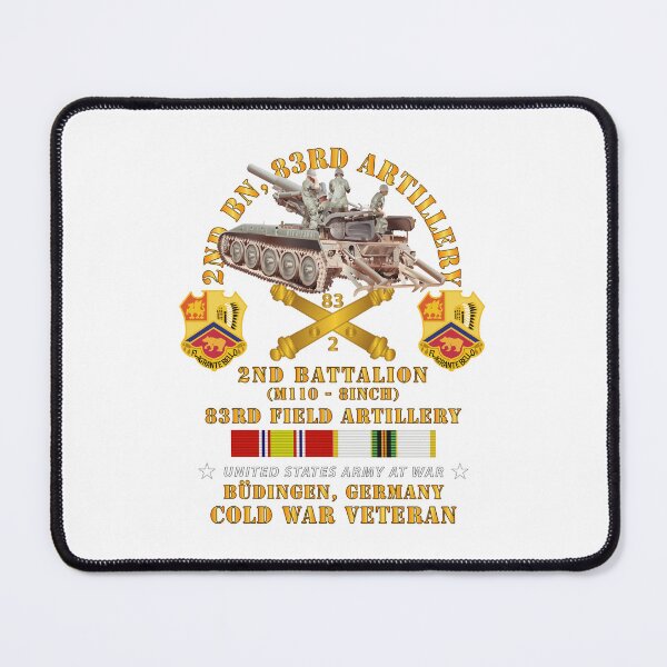 Item preview, Army - 2nd Bn 83rd Artillery w M110 - Budingen Germany w COLD SVC designed and sold by Military Insignia Products.