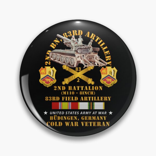 Item preview, Army - 2nd Bn 83rd Artillery w M110 - Budingen Germany w COLD SVC designed and sold by Military Insignia Products.