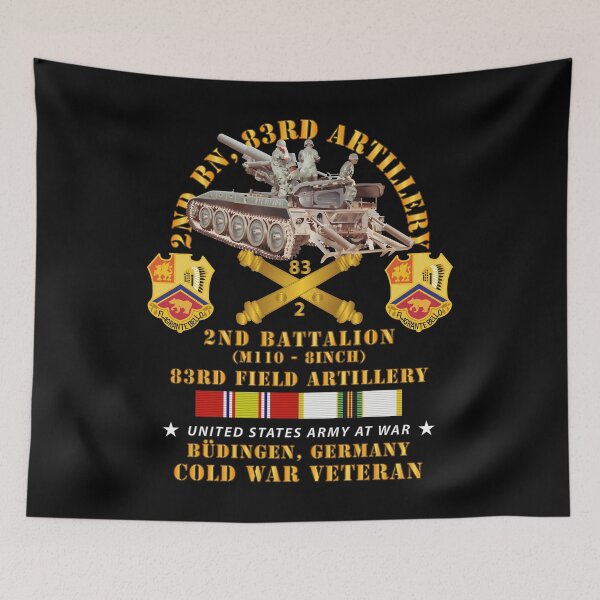 Item preview, Army - 2nd Bn 83rd Artillery w M110 - Budingen Germany w COLD SVC designed and sold by Military Insignia Products.