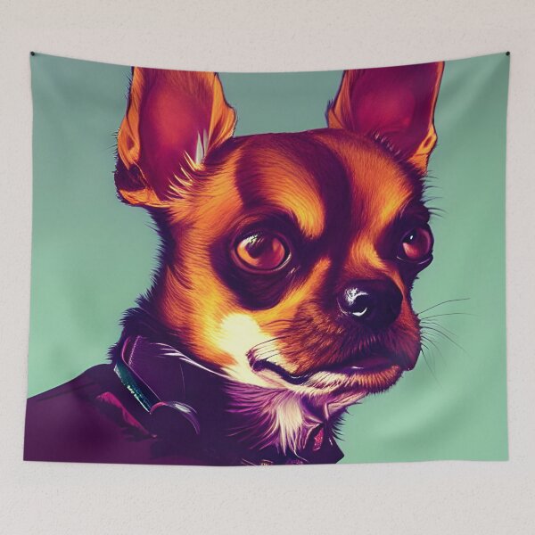 Item preview, Chihuahua colorful art painting dog #38 designed and sold by supeart.