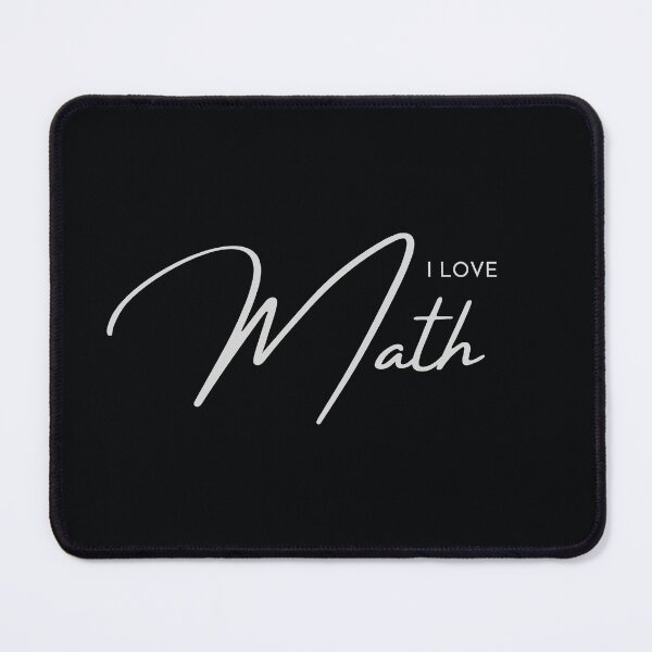 Item preview, I Love Math Typography designed and sold by MathVerge.