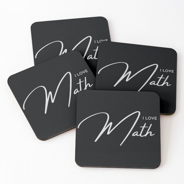 Item preview, I Love Math Typography designed and sold by MathVerge.