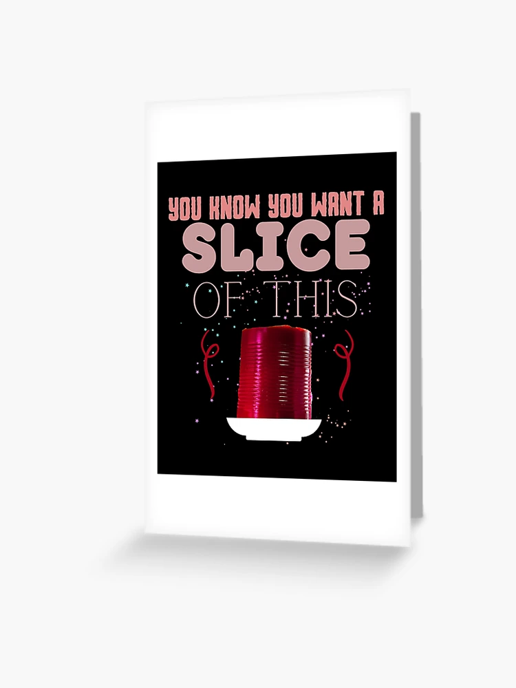 Cranberry Sauce and Can Opener Humorous : Funny Thanksgiving Card