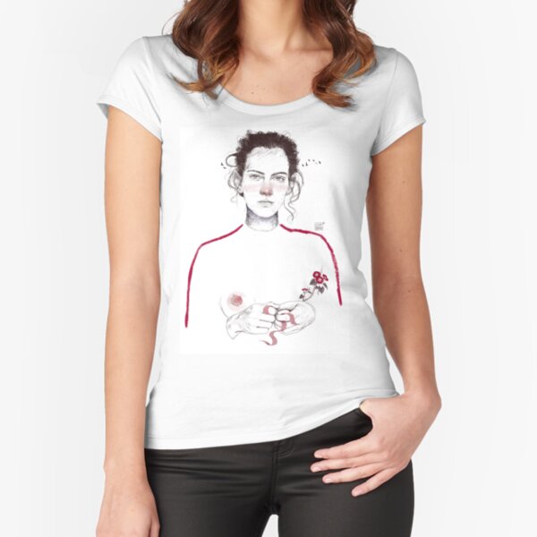 LA LUCHADORA by elenagarnu Fitted Scoop T-Shirt