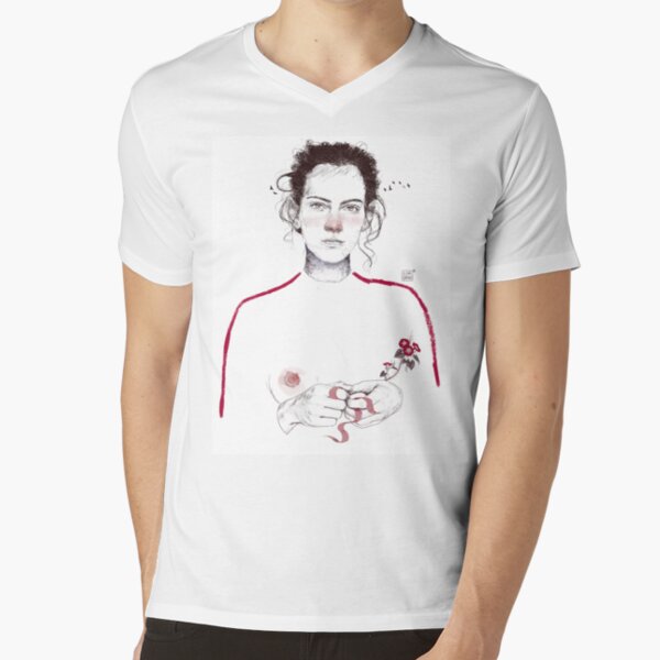 LA LUCHADORA by elenagarnu V-Neck T-Shirt