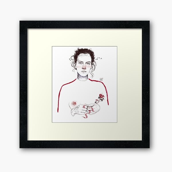 LA LUCHADORA by elenagarnu Framed Art Print