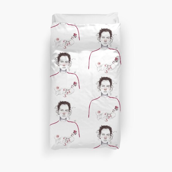 LA LUCHADORA by elenagarnu Duvet Cover