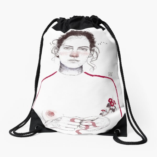 LA LUCHADORA by elenagarnu Drawstring Bag