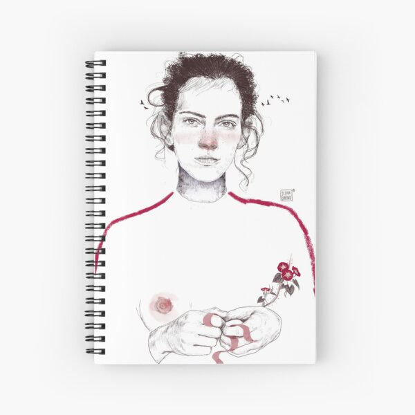 LA LUCHADORA by elenagarnu Spiral Notebook