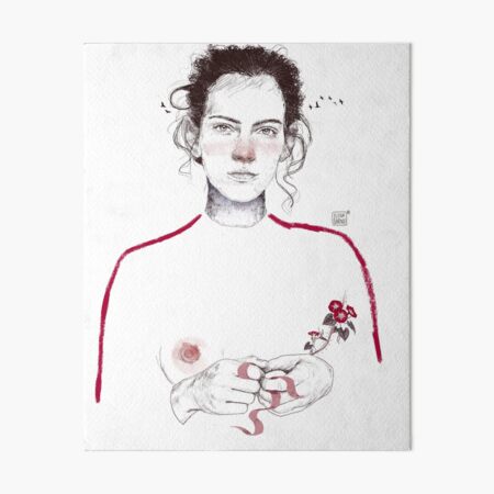 LA LUCHADORA by elenagarnu Art Board Print