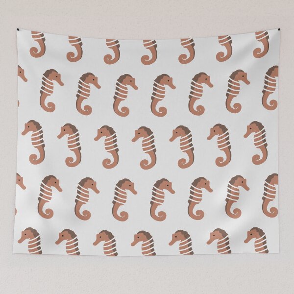 Item preview, Small medium sea horse pattern 4 designed and sold by LemonCreamyyyy.