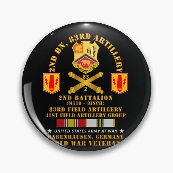 Item preview, Army - 2nd Bn 83rd Artillery - 41st FA Gp - Babenhausen Germany w COLD SVC designed and sold by Military Insignia Products.