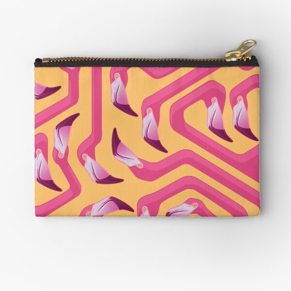 Flamingo Maze Zipper Pouch