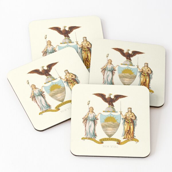 Item preview, NEW YORK State Coat of Arms designed and sold by Go Logo Designs.