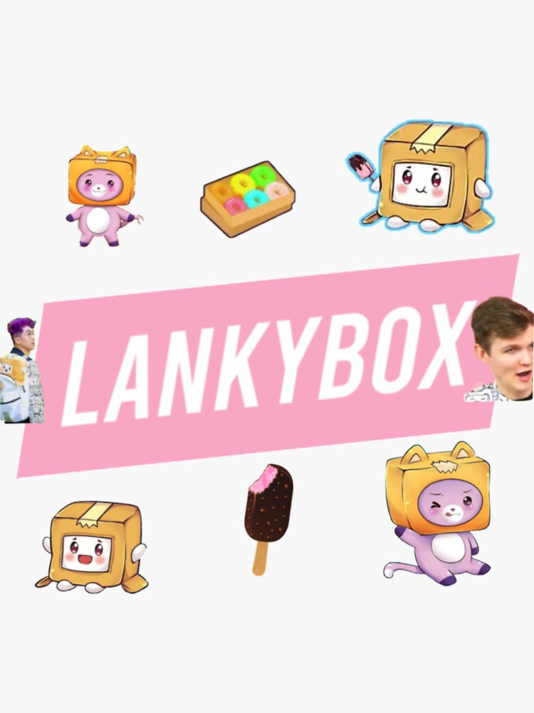 "lankybox, lankybox australia s " Sticker for Sale by MollyThomson8