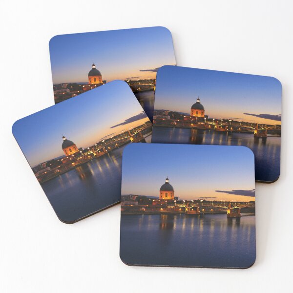 Item preview, Toulouse and quay of La Garonne at sunset designed and sold by Gaël FONTAINE.