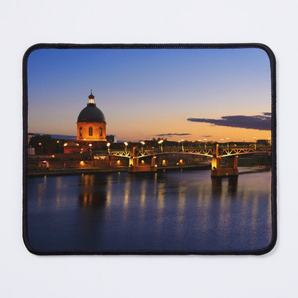 Item preview, Toulouse and quay of La Garonne at sunset designed and sold by Gaël FONTAINE.