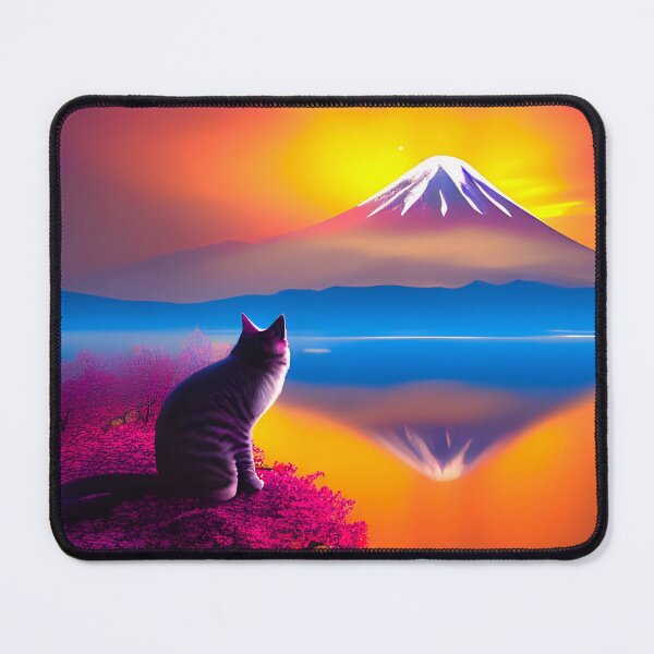 Item preview, Cat looking at Mt Fuji designed and sold by bradm50.
