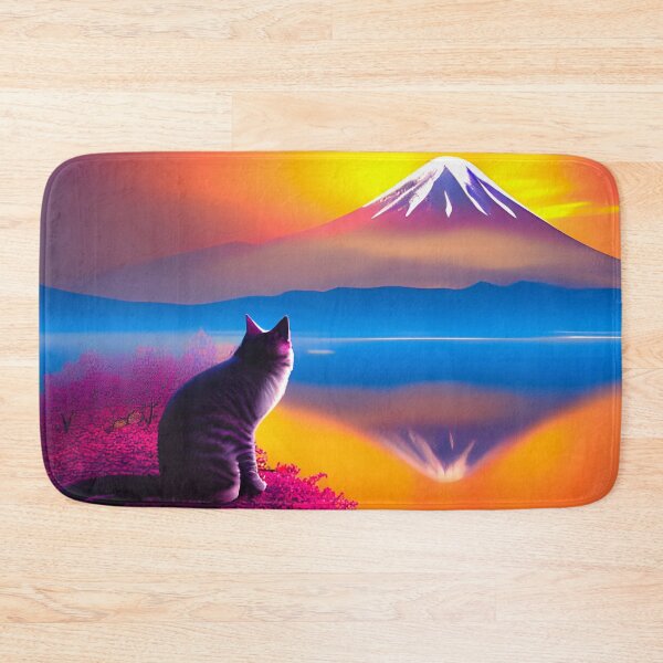 Item preview, Cat looking at Mt Fuji designed and sold by bradm50.